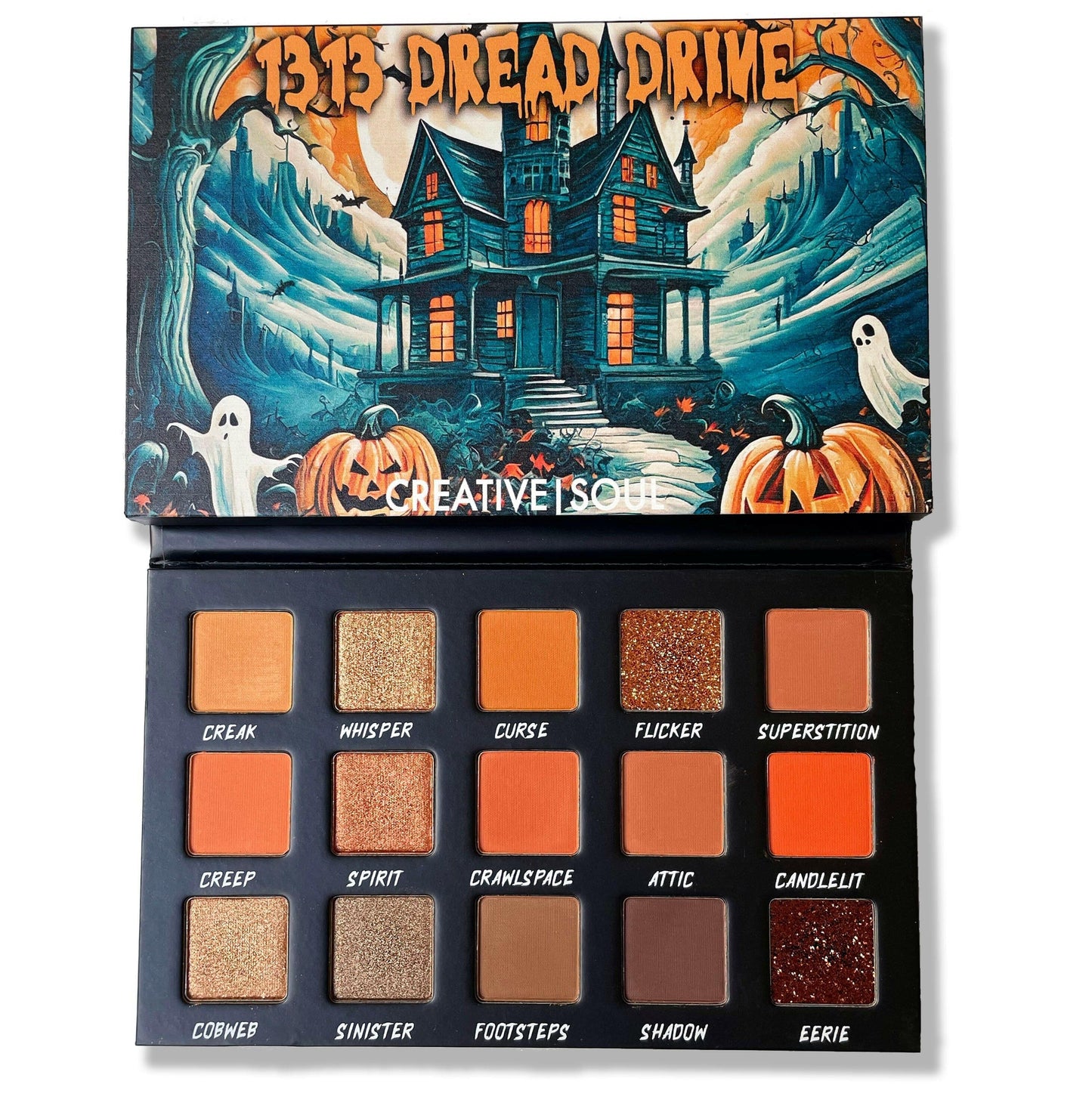 1313 Dread Drive Eyeshadow Palette – Haunted Neutral Glam - Spirit Nest