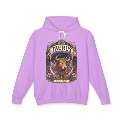 Taurus Zodiac Hooded Sweatshirt – Enchanted Bull Artwork