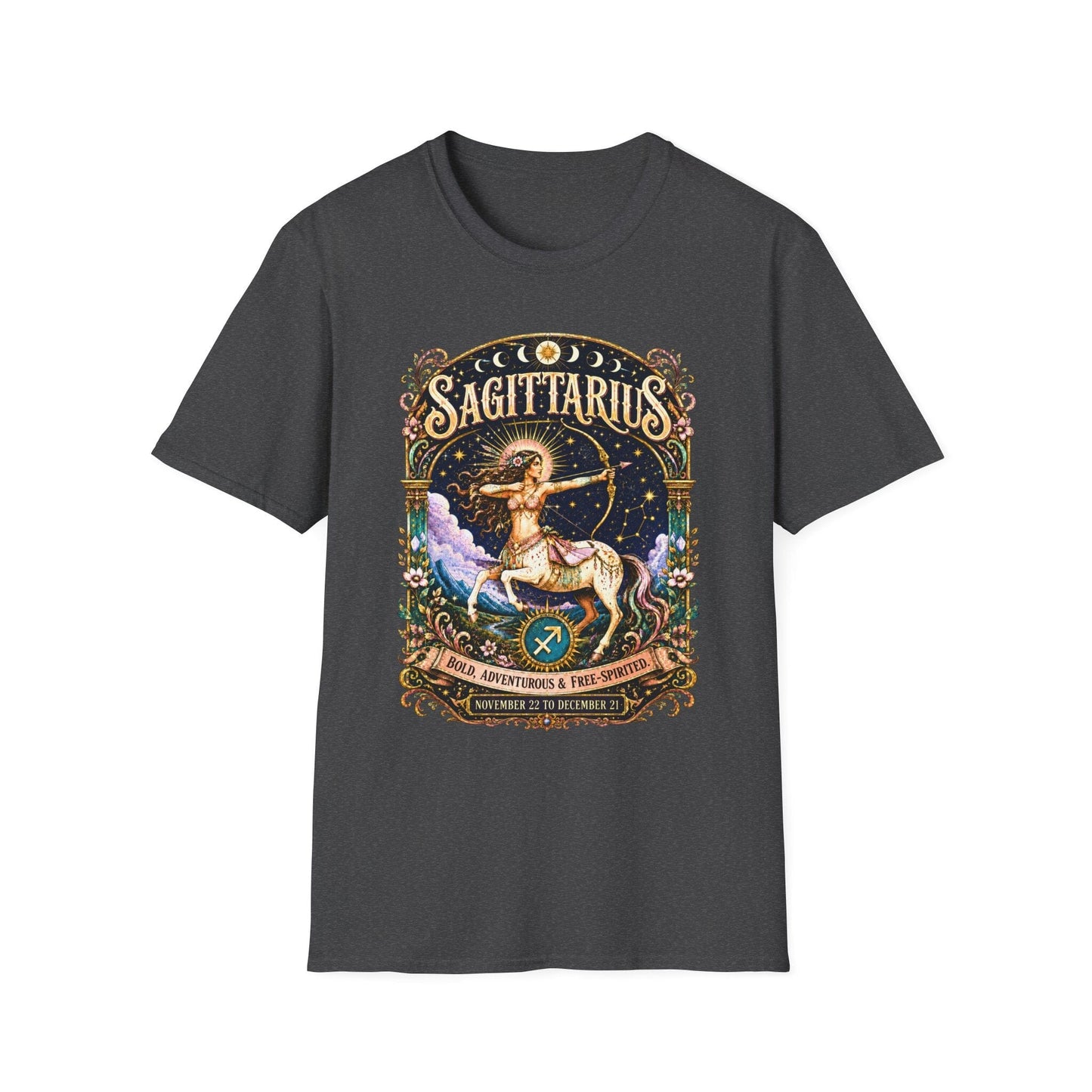 Sagittarius Zodiac Softstyle T-Shirt – Celestial Archer Artwork