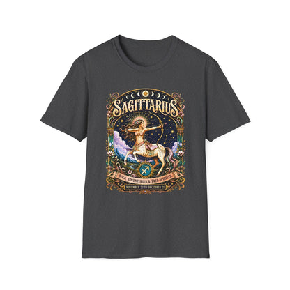 Sagittarius Zodiac Softstyle T-Shirt – Celestial Archer Artwork