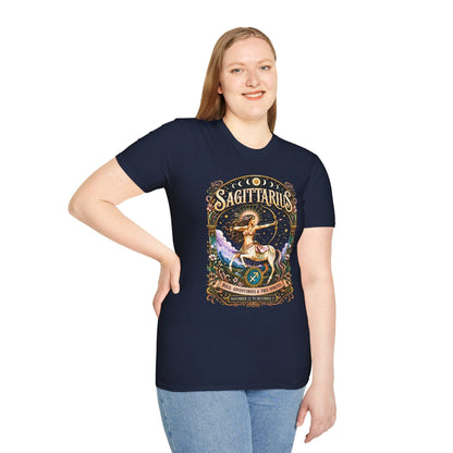 Sagittarius Zodiac Softstyle T-Shirt – Celestial Archer Artwork