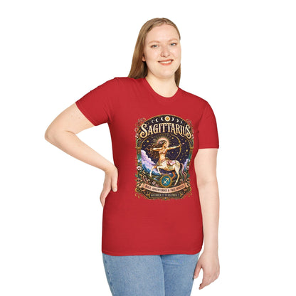 Sagittarius Zodiac Softstyle T-Shirt – Celestial Archer Artwork