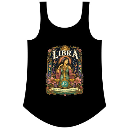 Libra Zodiac Women's Festival Tank Top – Vintage Scales Astrology Tank