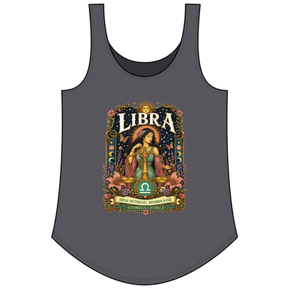 Libra Zodiac Women's Festival Tank Top – Vintage Scales Astrology Tank