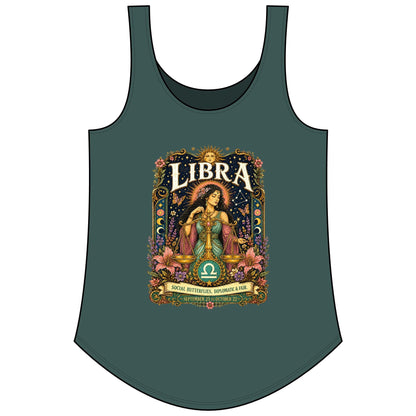 Libra Zodiac Women's Festival Tank Top – Vintage Scales Astrology Tank