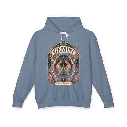 Gemini Zodiac Hooded Sweatshirt – Enchanted Twins Artwork