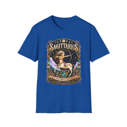 Sagittarius Zodiac Softstyle T-Shirt – Celestial Archer Artwork