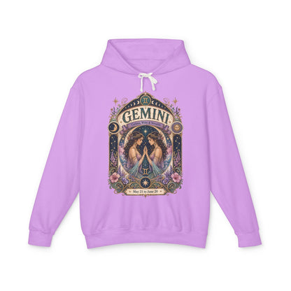 Gemini Zodiac Hooded Sweatshirt – Enchanted Twins Artwork