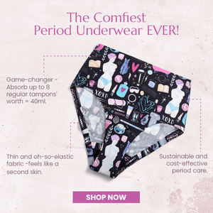 Don't knock it until you try it. Reusable Period Underwear is a gamechanger  for your period plus it's better for the planet 🌎 Comment