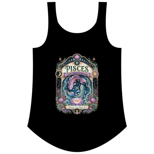 Pisces Zodiac Women's Festival Tank Top – Vintage Fish Astrology Tank