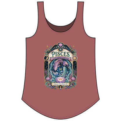 Pisces Zodiac Women's Festival Tank Top – Vintage Fish Astrology Tank