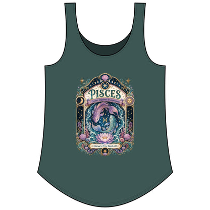 Pisces Zodiac Women's Festival Tank Top – Vintage Fish Astrology Tank