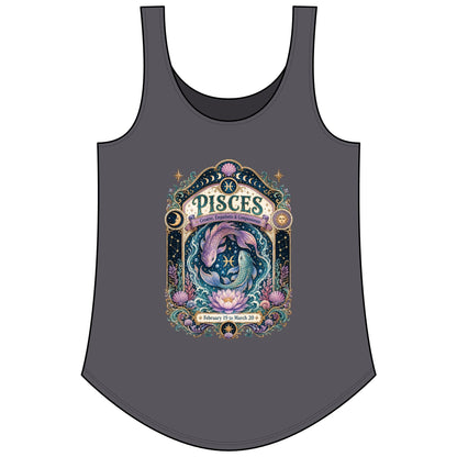 Pisces Zodiac Women's Festival Tank Top – Vintage Fish Astrology Tank