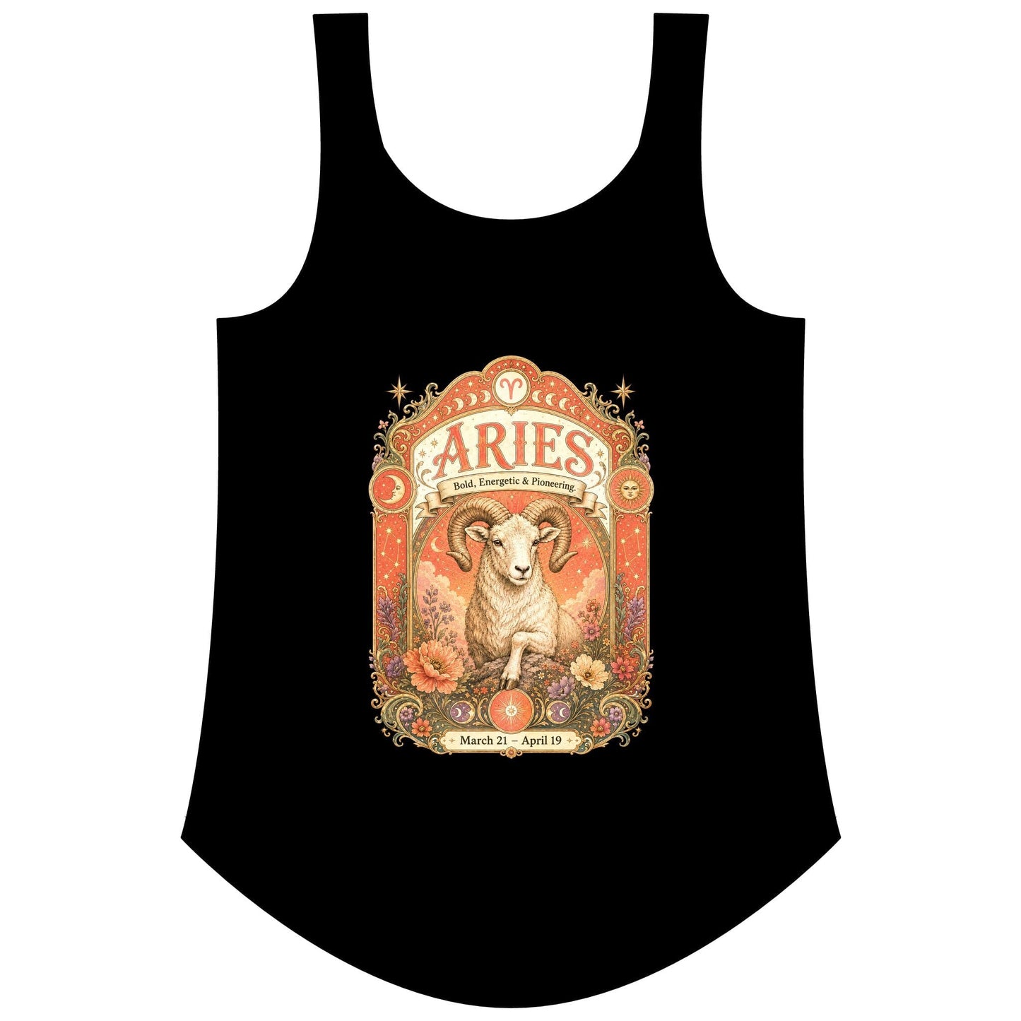 Aries Zodiac Women's Festival Tank Top – Vintage Ram Astrology Tank