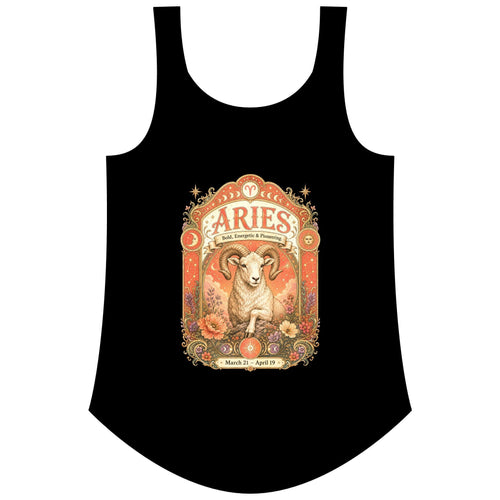Aries Zodiac Women's Festival Tank Top – Vintage Ram Astrology Tank
