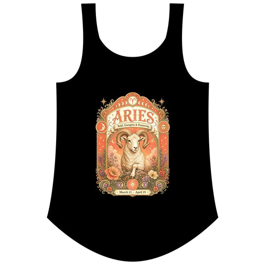 Aries Zodiac Women's Festival Tank Top – Vintage Ram Astrology Tank