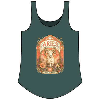 Aries Zodiac Women's Festival Tank Top – Vintage Ram Astrology Tank