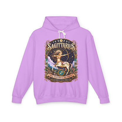 Sagittarius Zodiac Hooded Sweatshirt – Enchanted Archer Artwork