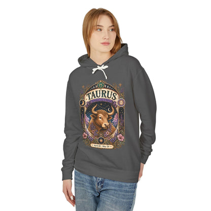 Taurus Zodiac Hooded Sweatshirt – Enchanted Bull Artwork