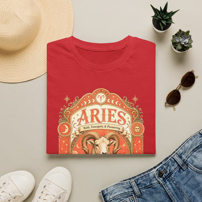 Aries Zodiac Softstyle T-Shirt – Celestial Ram Artwork