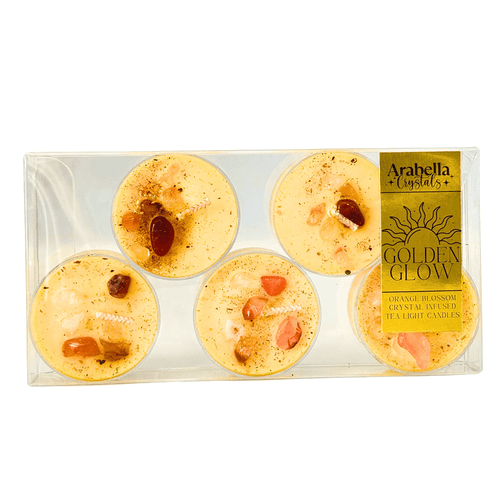 Golden Glow Tea Light Candle Set