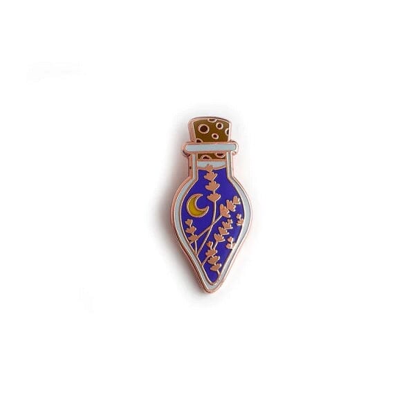 Floral Potion Bottle Enamel Pin