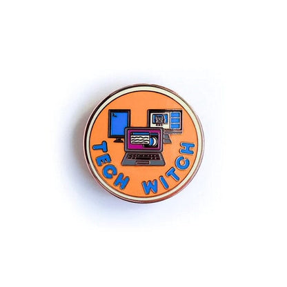 Tech Witch Enamel Pin