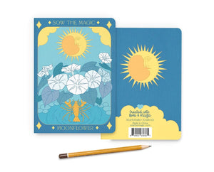 Moonflower Tarot Card Journal Notebook