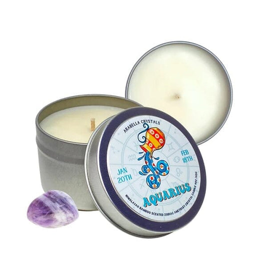 Aquarius Zodiac Candle - 4oz