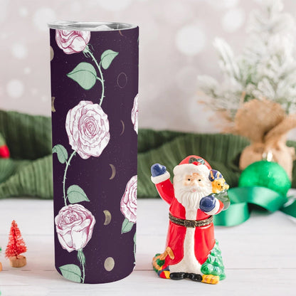 Moon & Roses Skinny Tumbler