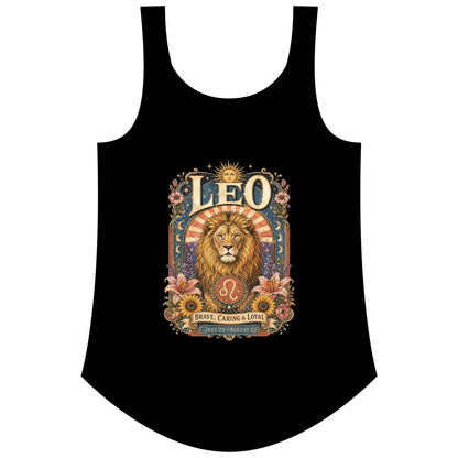 Leo Zodiac Women's Festival Tank Top – Vintage Lion Astrology Tank