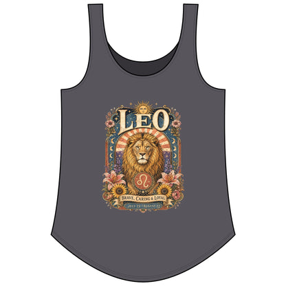 Leo Zodiac Women's Festival Tank Top – Vintage Lion Astrology Tank
