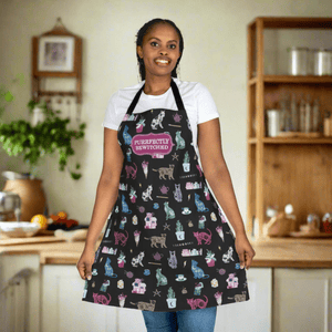 Cats Purrfectly Bewitched Kitchen Apron
