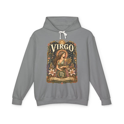 Virgo Zodiac Hooded Sweatshirt – Enchanted Maiden Artwork