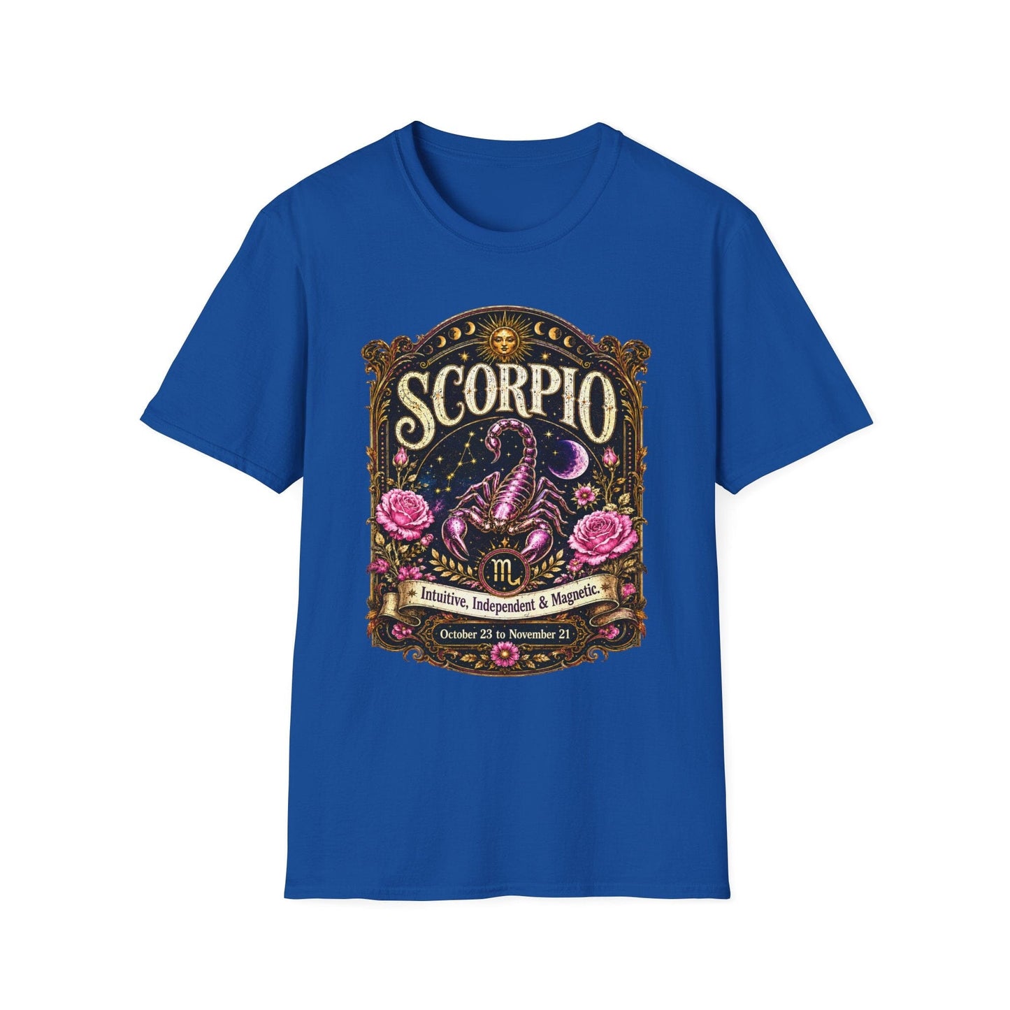 Scorpio Zodiac Softstyle T-Shirt – Celestial Scorpion Artwork