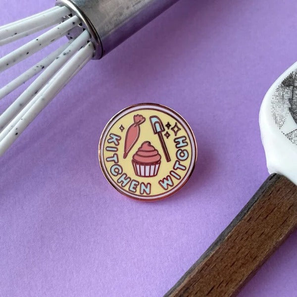 Kitchen Witch Enamel Pin