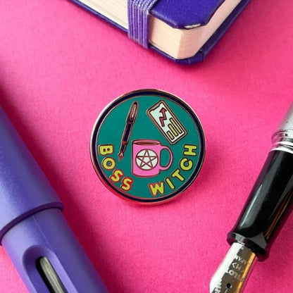 Boss Witch Enamel Pin