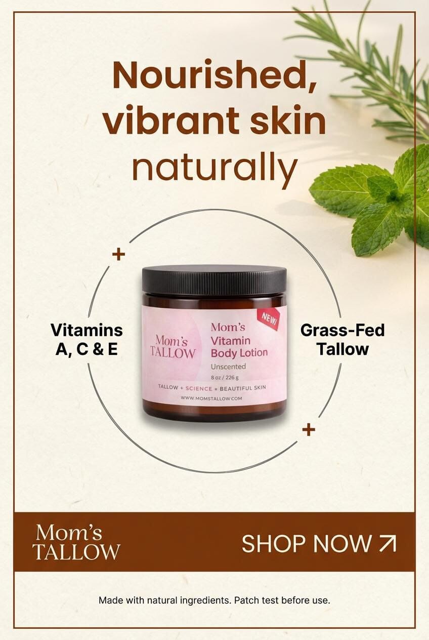 Vitamin-Infused Tallow Body Lotion – Rich Hydration for Soft Skin - Spirit Nest