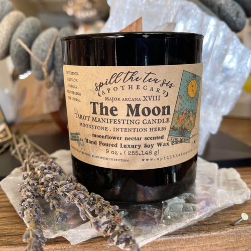 The Moon Tarot Candle — Floral & Musk Soy Candle