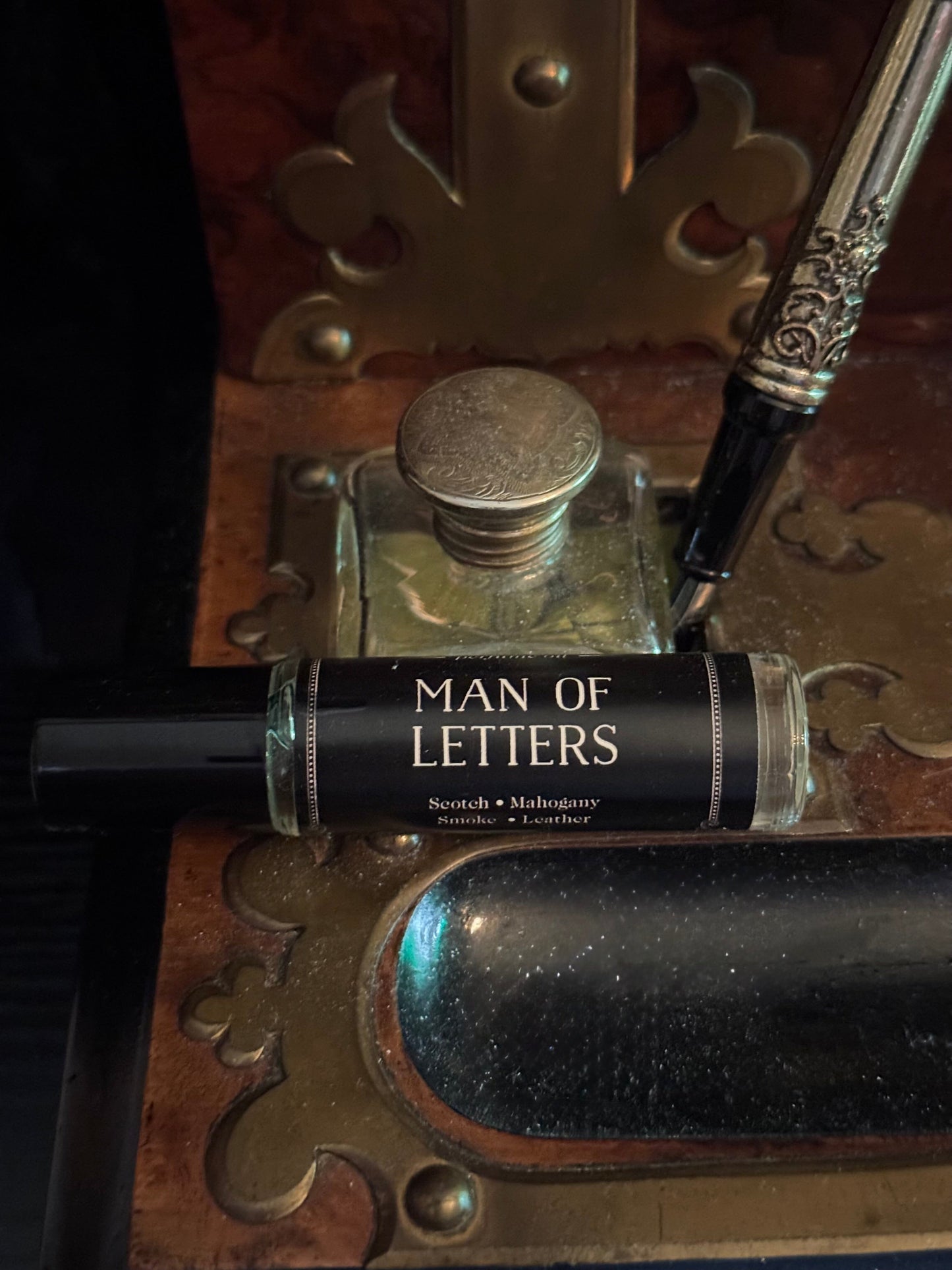Man Of Letters Perfume Oil Roller | Scotch & Leather