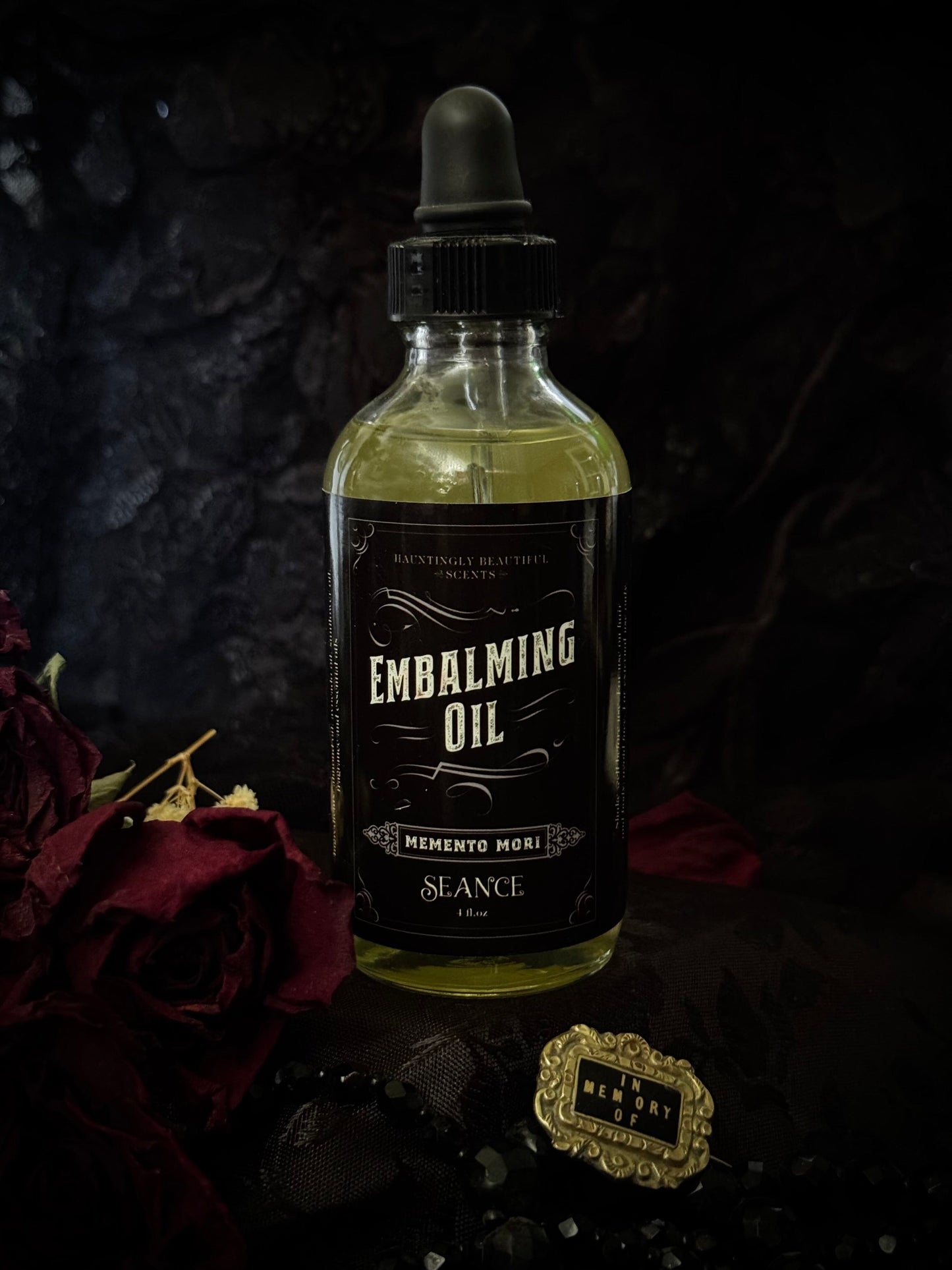 Memento Mori Embalming Lotion Body Oil | Rose & Nag Champa