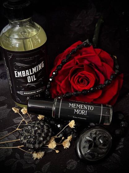 Memento Mori Embalming Lotion Body Oil | Rose & Nag Champa