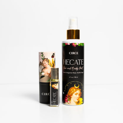Hecate Goddess Perfume Oil – Neroli, Rose & Vanilla Ritual Roller