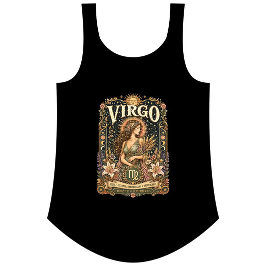 Virgo Zodiac Women's Festival Tank Top – Vintage Maiden Astrology Tank