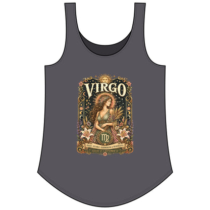 Virgo Zodiac Women's Festival Tank Top – Vintage Maiden Astrology Tank