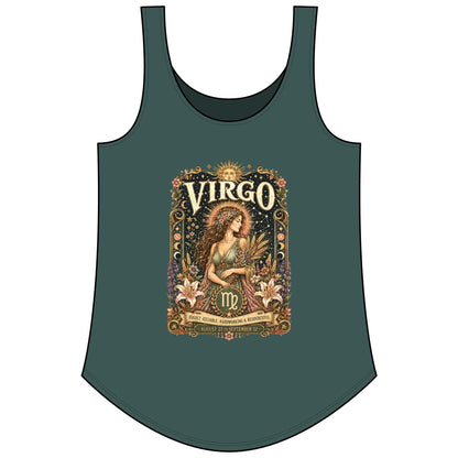 Virgo Zodiac Women's Festival Tank Top – Vintage Maiden Astrology Tank