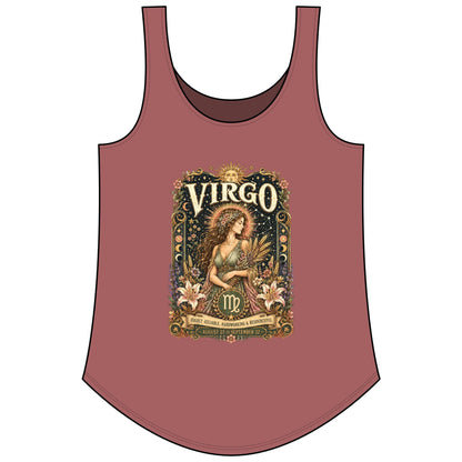 Virgo Zodiac Women's Festival Tank Top – Vintage Maiden Astrology Tank