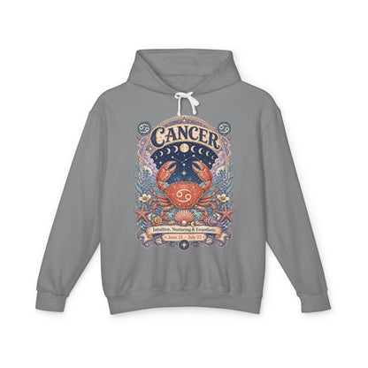 Cancer Zodiac Hooded Sweatshirt – Enchanted Crab Artwork