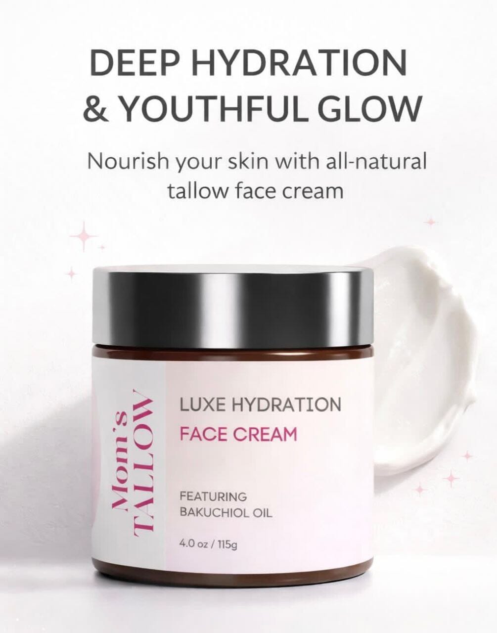 Luxe Hydration Tallow Face Cream – Nourishing Care for Glowing Skin - Spirit Nest