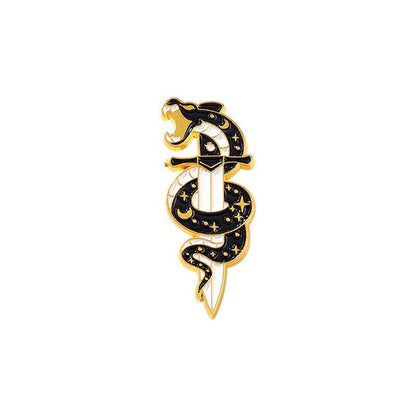 Gothic Snake Enamel Pin Set